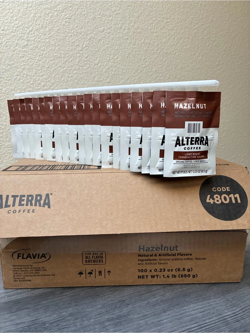 New Alterra Hazelnut Single-Serve Coffee Packets, 100 Count